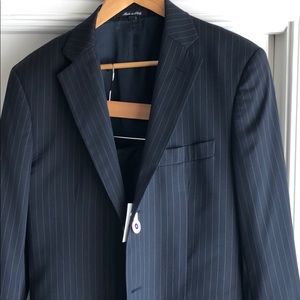 38 regular men’s theory suit pinstripe